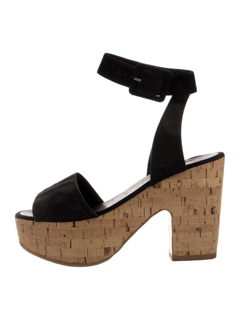 Chanel Vintage Suede Sandals